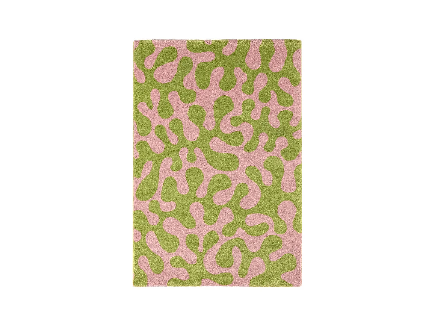 Vibe - Tapis vintage à motif abstrait -  Vert - 120x160cm