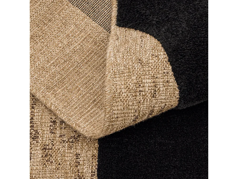 Neon - Tapis bohème à motif géométrique -  Noir - 160x230cm