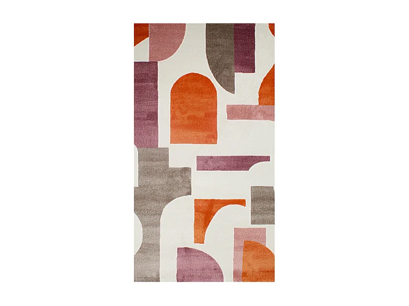 Zenith - Tapis contemporain à motif géométrique -  Multicolore - 160x230cm