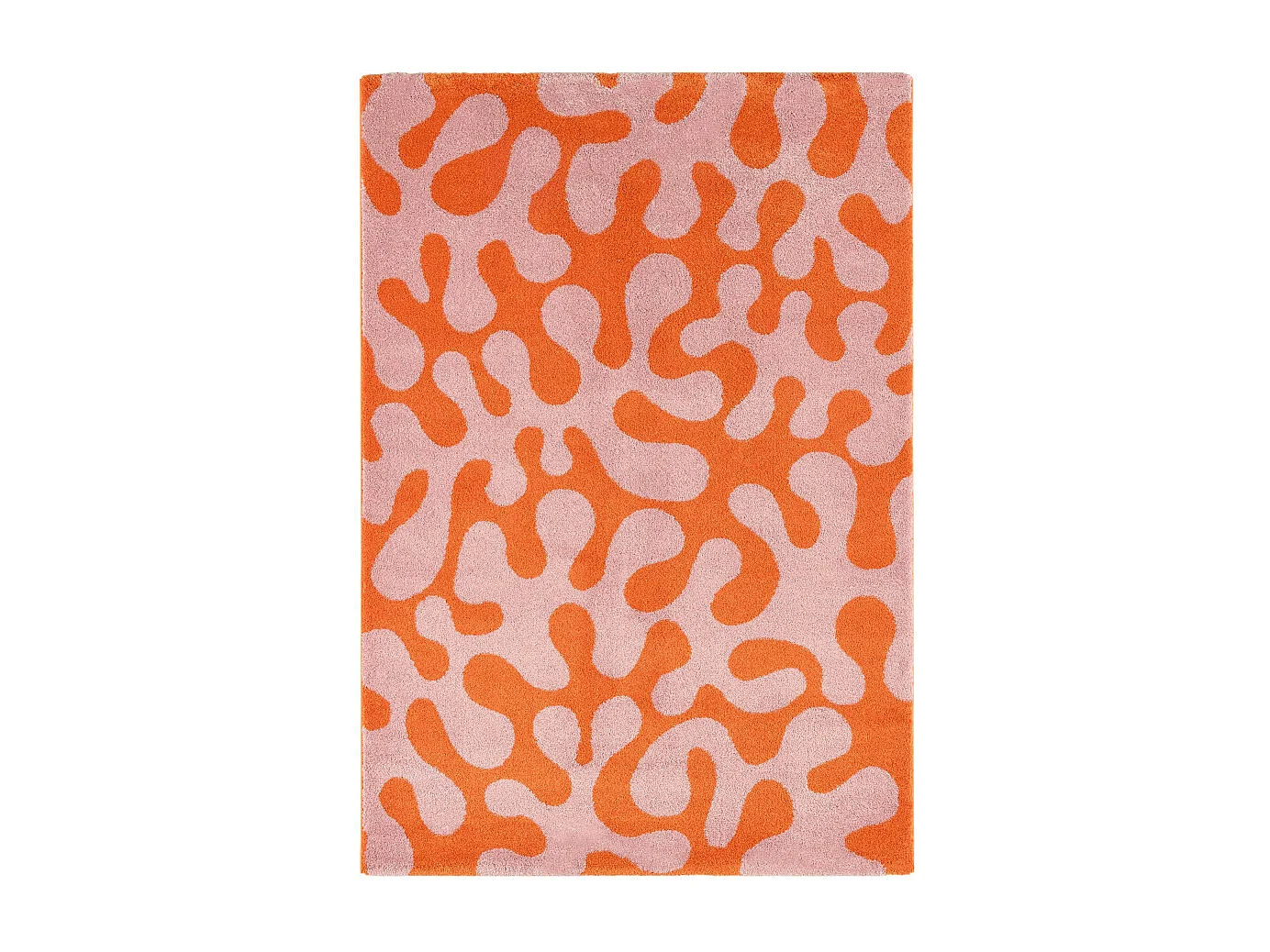 Vibe - Tapis vintage à motif abstrait -  Rose - 160x230cm