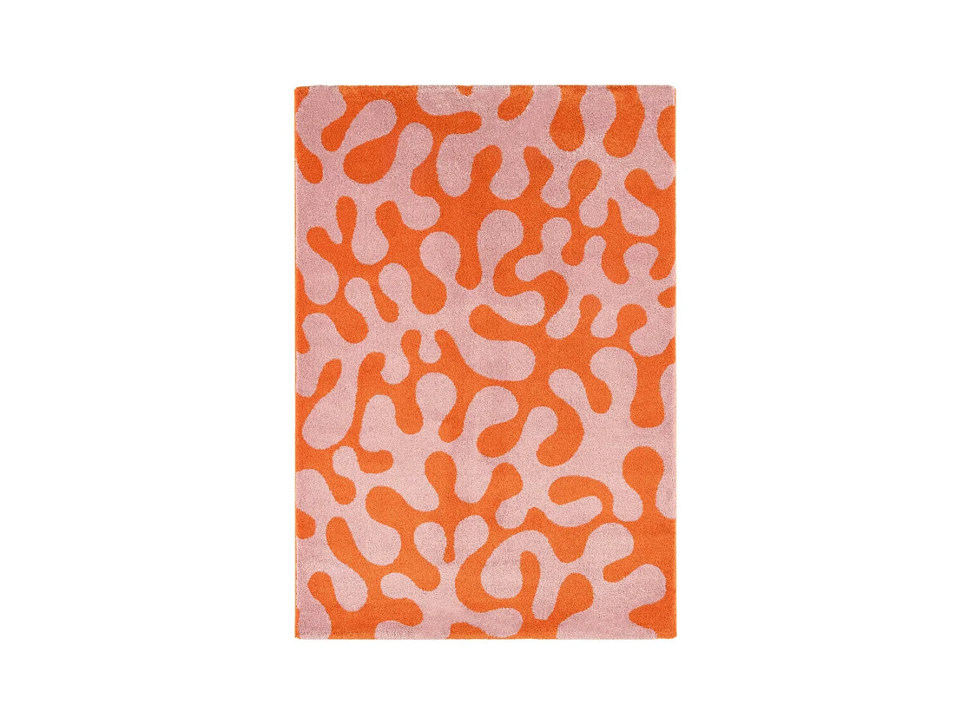 Vibe - Tapis vintage à motif abstrait -  Rose - 120x160cm