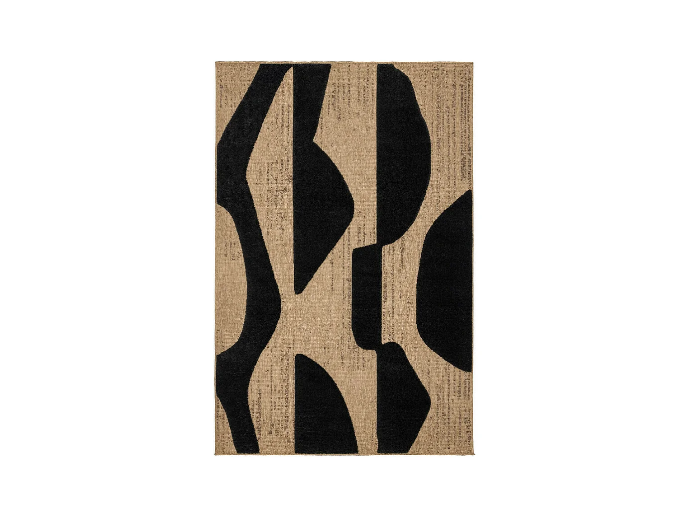 Neon - Tapis bohème à motif géométrique -  Noir - 120x160cm