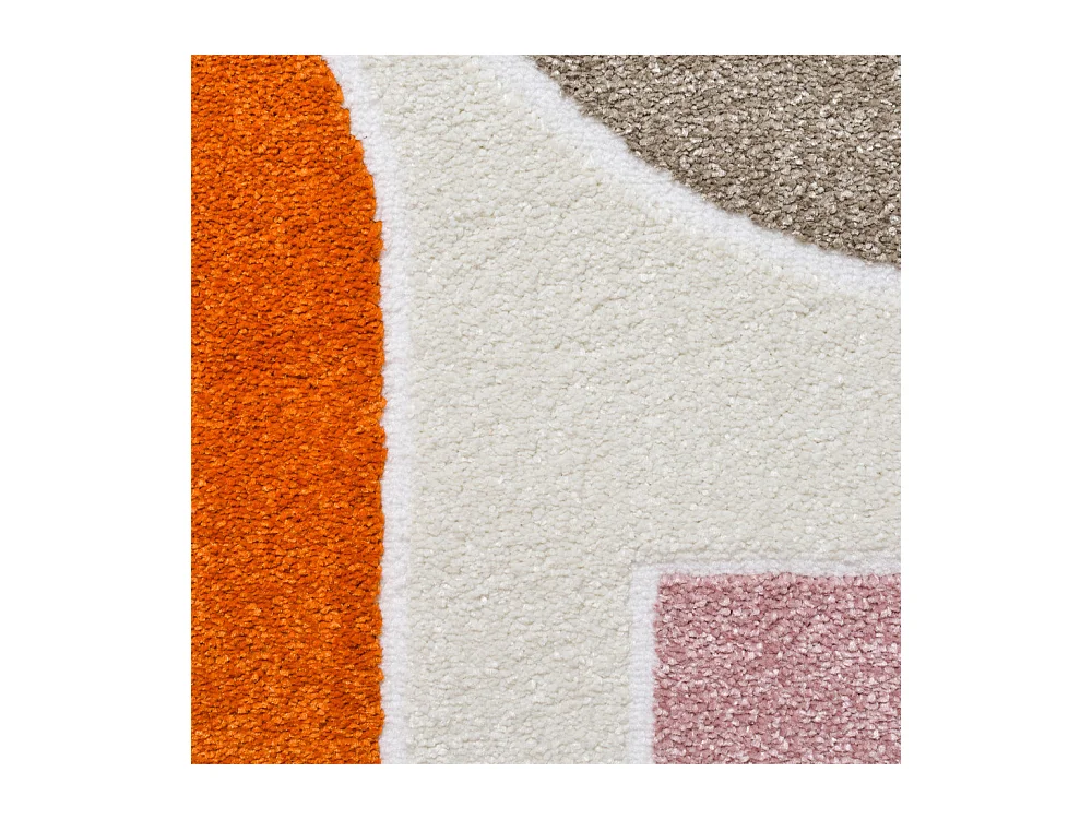 Zenith - Tapis contemporain à motif géométrique -  Multicolore - 120x160cm