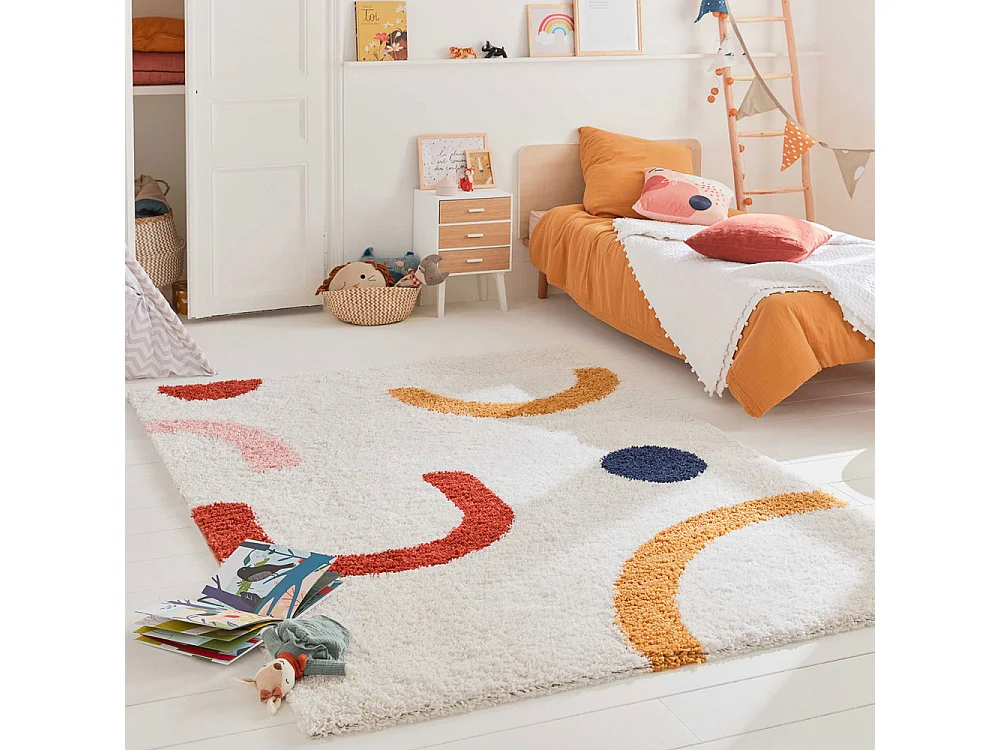 Popy - Tapis contemporain aux formes géométriques -  Multicolore - 160x230cm