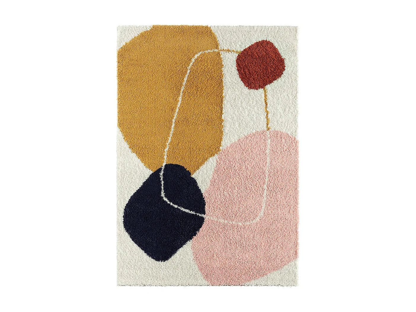 Bloop - Tapis contemporain à motif géométrique -  Multicolore - 120x160cm