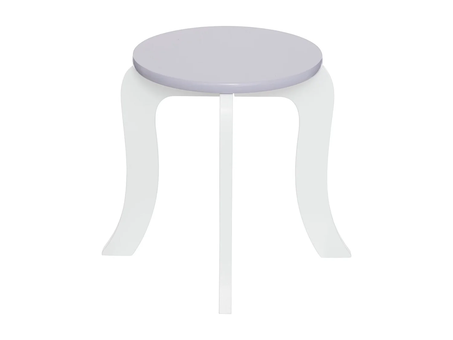 Coiffeuse, table de maquillage avec miroir et tabouret en bois coloris blanc  - Longueur 70,50 x Profondeur 50,5 x Hauteur 95 cm
