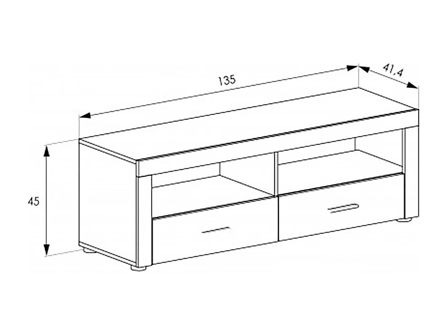 Ensemble de salon meuble TV + 1 étagère murale + vitrine avec LED coloris chêne chêne vieilli