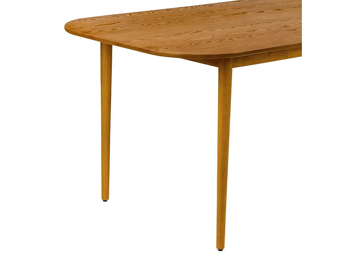Table à manger, table de repas rectangulaire en bois coloris miel - Longueur 180 x Profondeur 90 x Hauteur 75,50 cm