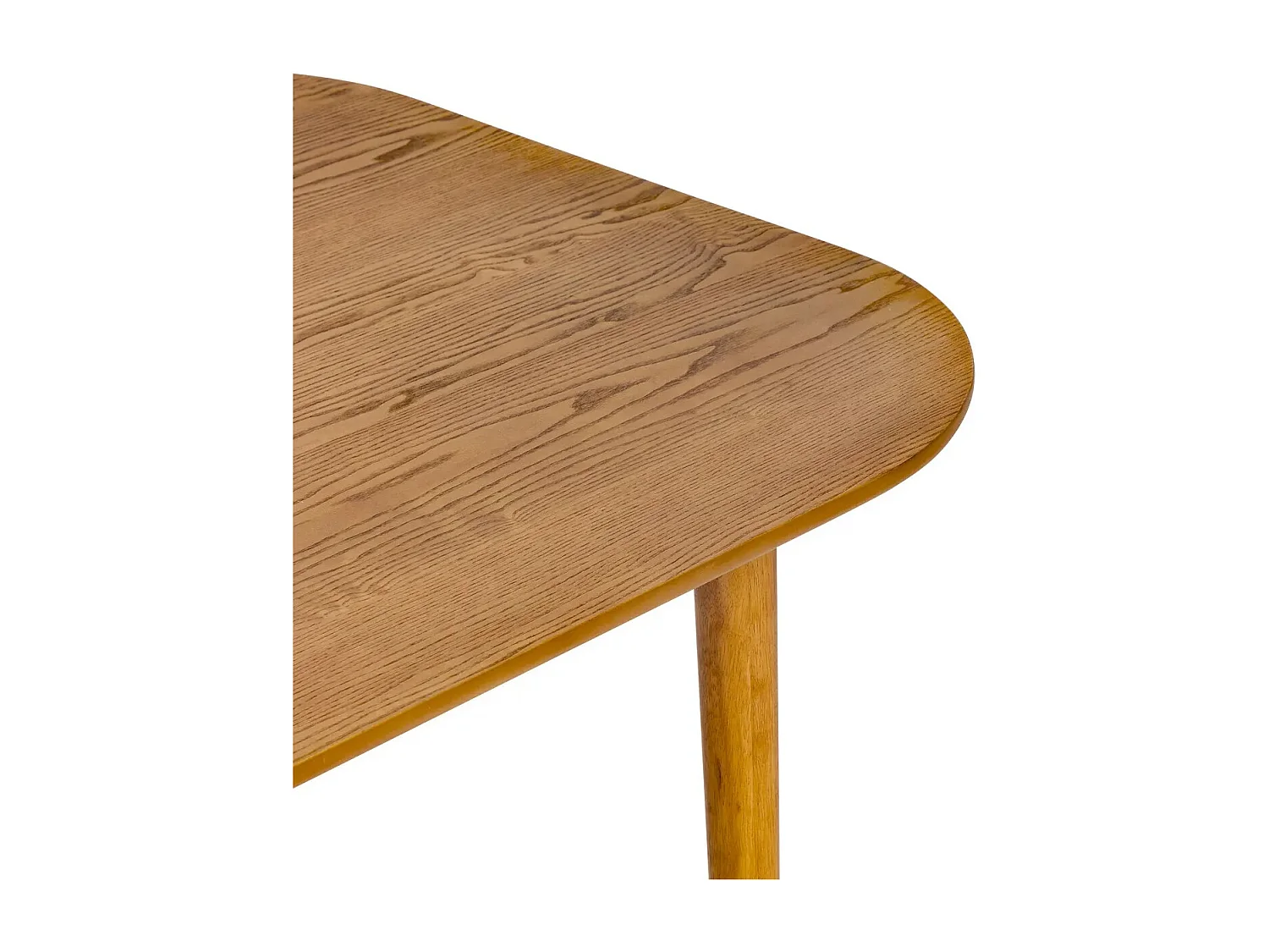 Table à manger, table de repas rectangulaire en bois coloris miel - Longueur 180 x Profondeur 90 x Hauteur 75,50 cm