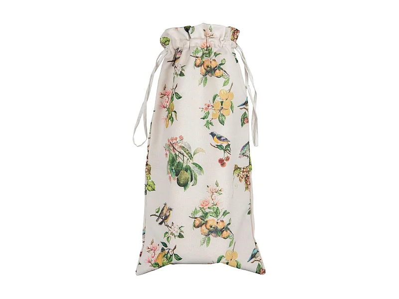 Bolsa Pan Estampado Frutas Y Pajaros 30x60 Cm