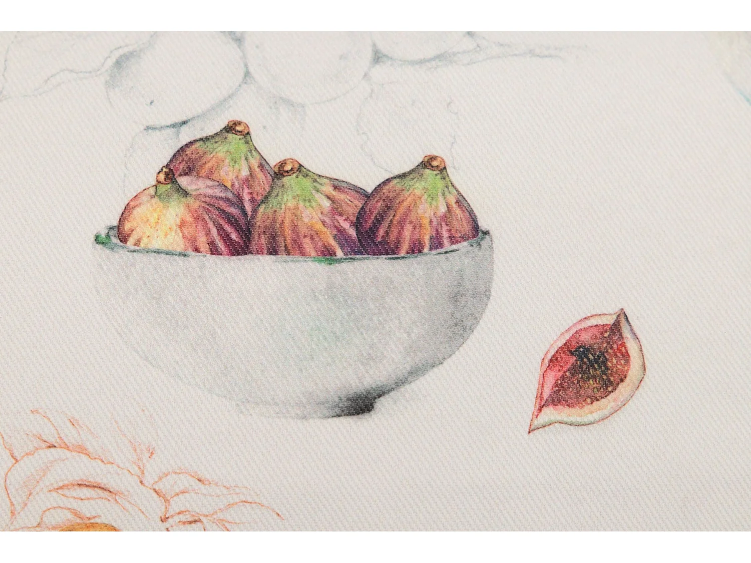 Shopping Bag Higos Pajaros 41x45 Cm