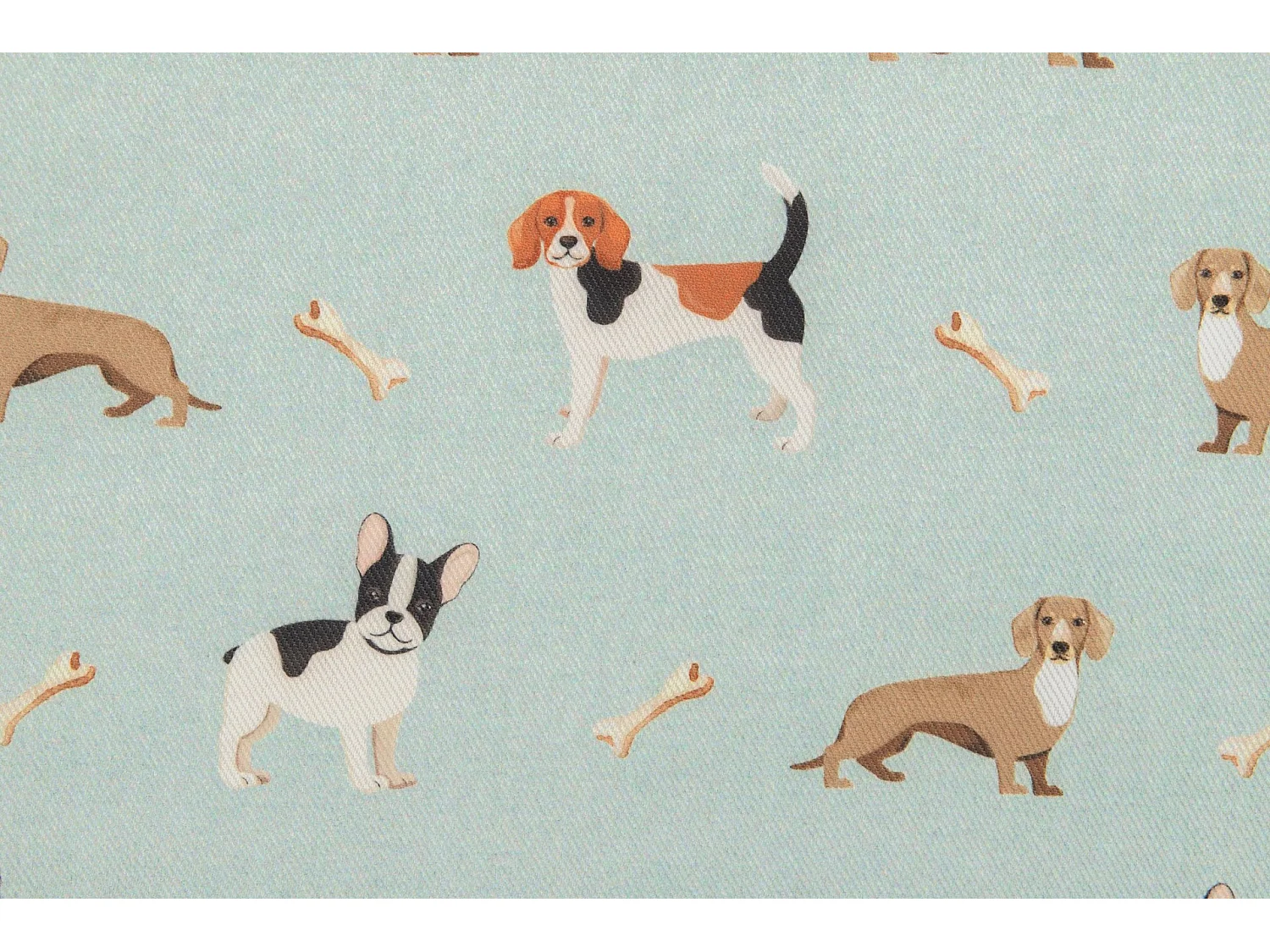 Bolsa Pan Estampado Perros 30x60 Cm