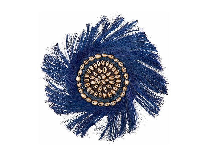 Adorno Pared Fibras / Conchas  Batu 60x4x60 Cm