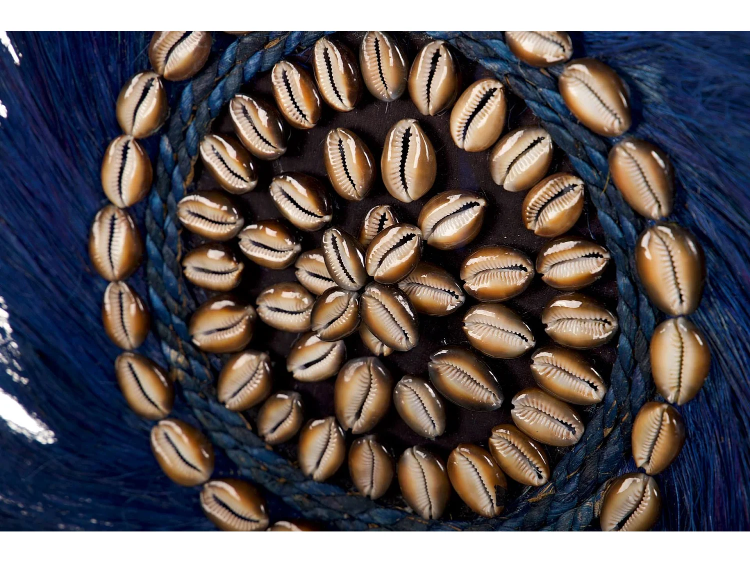 Adorno Pared Fibras / Conchas  Batu 60x4x60 Cm