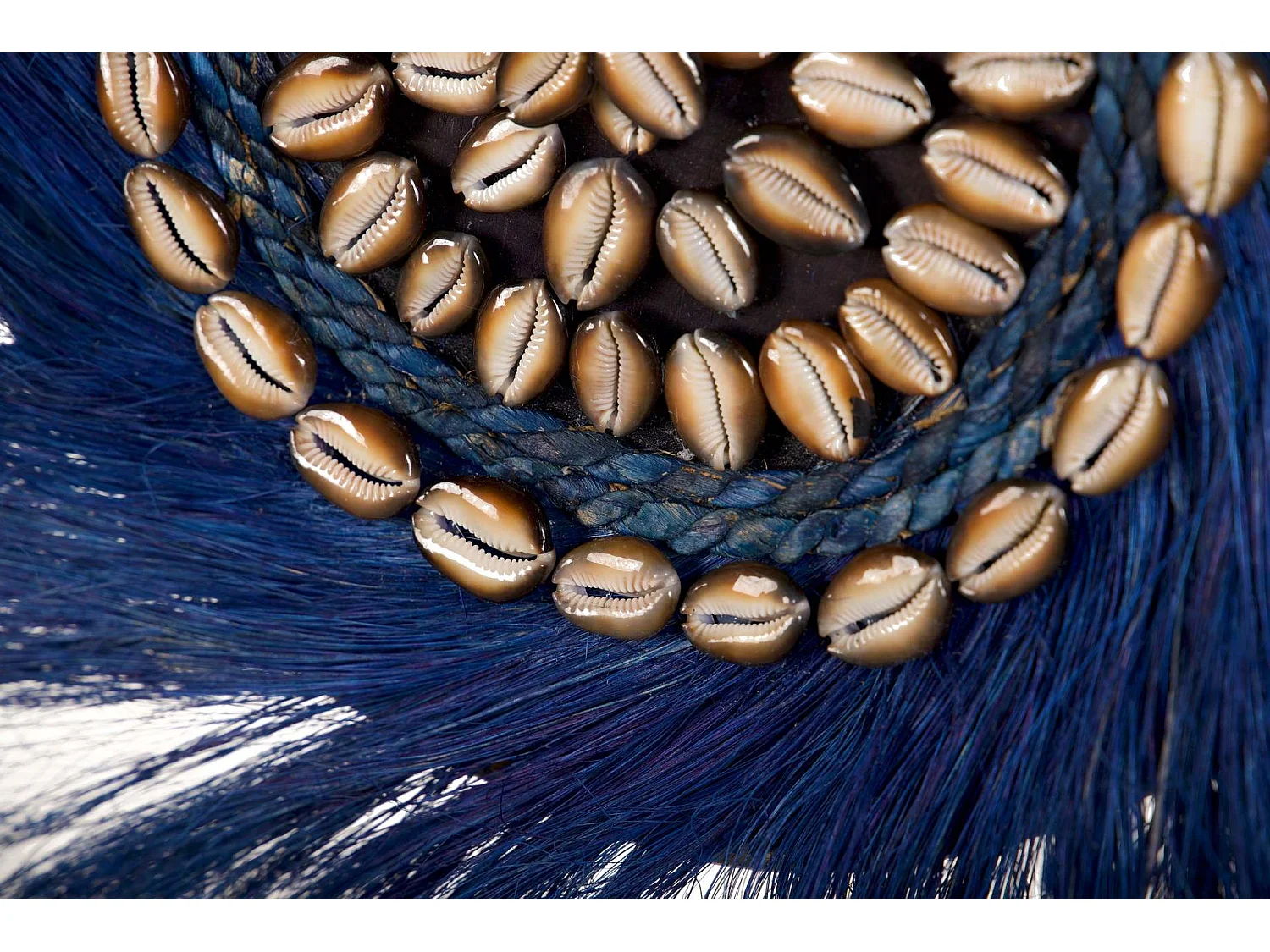 Adorno Pared Fibras / Conchas  Batu 60x4x60 Cm