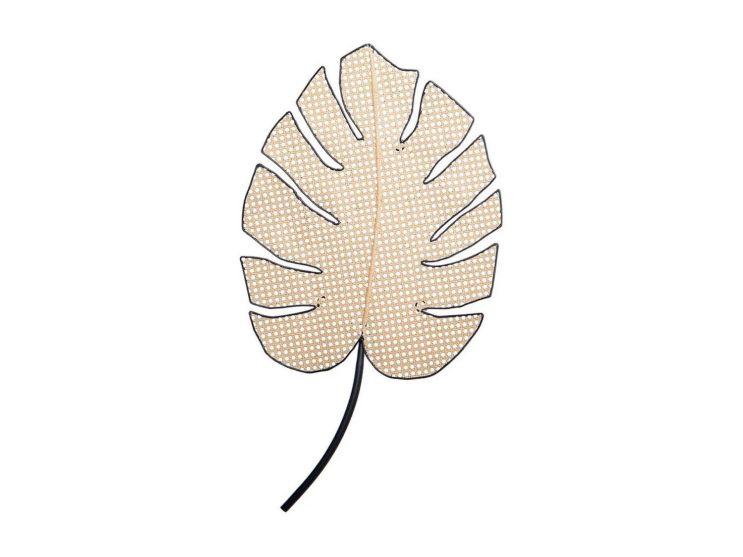 Adorno Pared Hoja Metal Rejilla 47,5x5x87 Cm