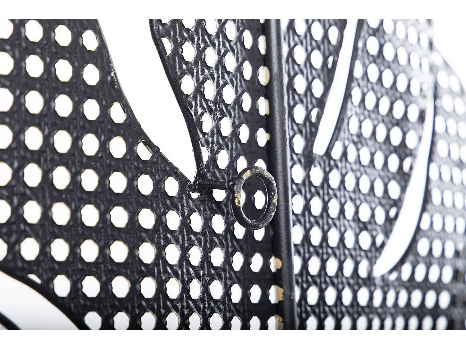 Adorno Pared Hoja Metal Rejilla 47,5x5x87 Cm