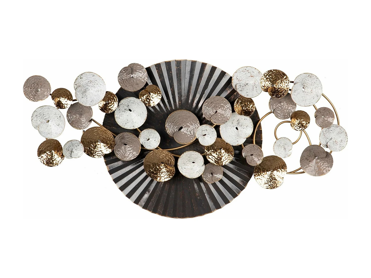 Adorno Pared Metal 120x10x66 Cm