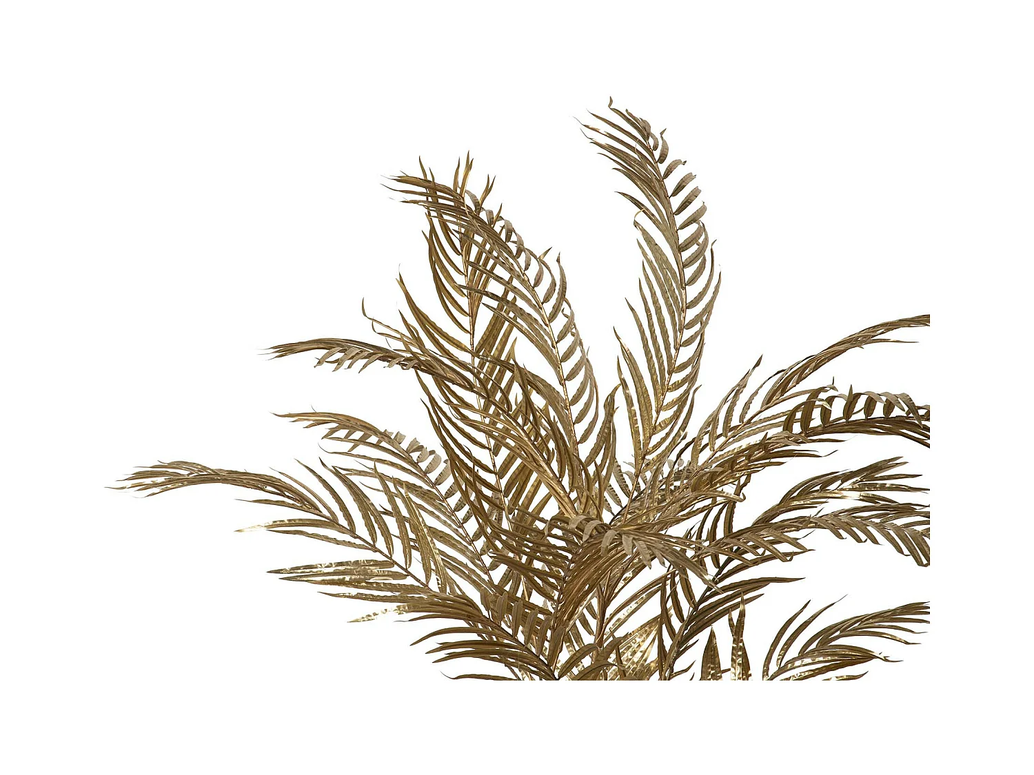 Arbol Palmera Dorado Con Maceta 82x60x135 Cm