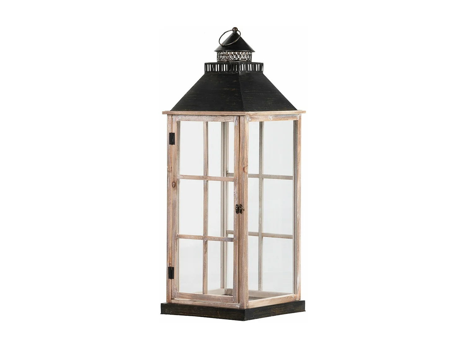 Set 3 Faroles 30x30x82/23x23x63/15x15x45 Cm