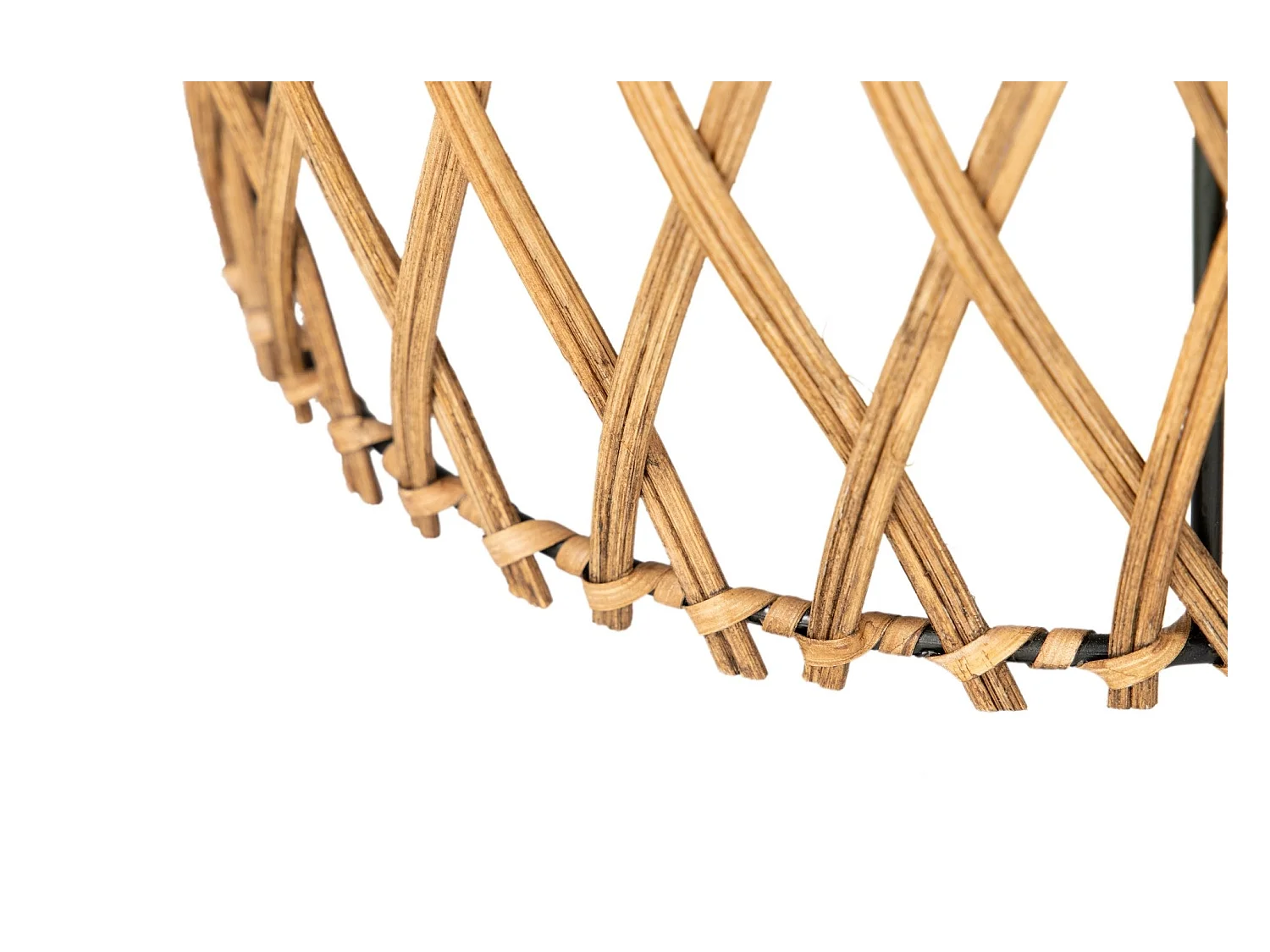 Farol Bambu-metal Natural 25x25x34 Cm