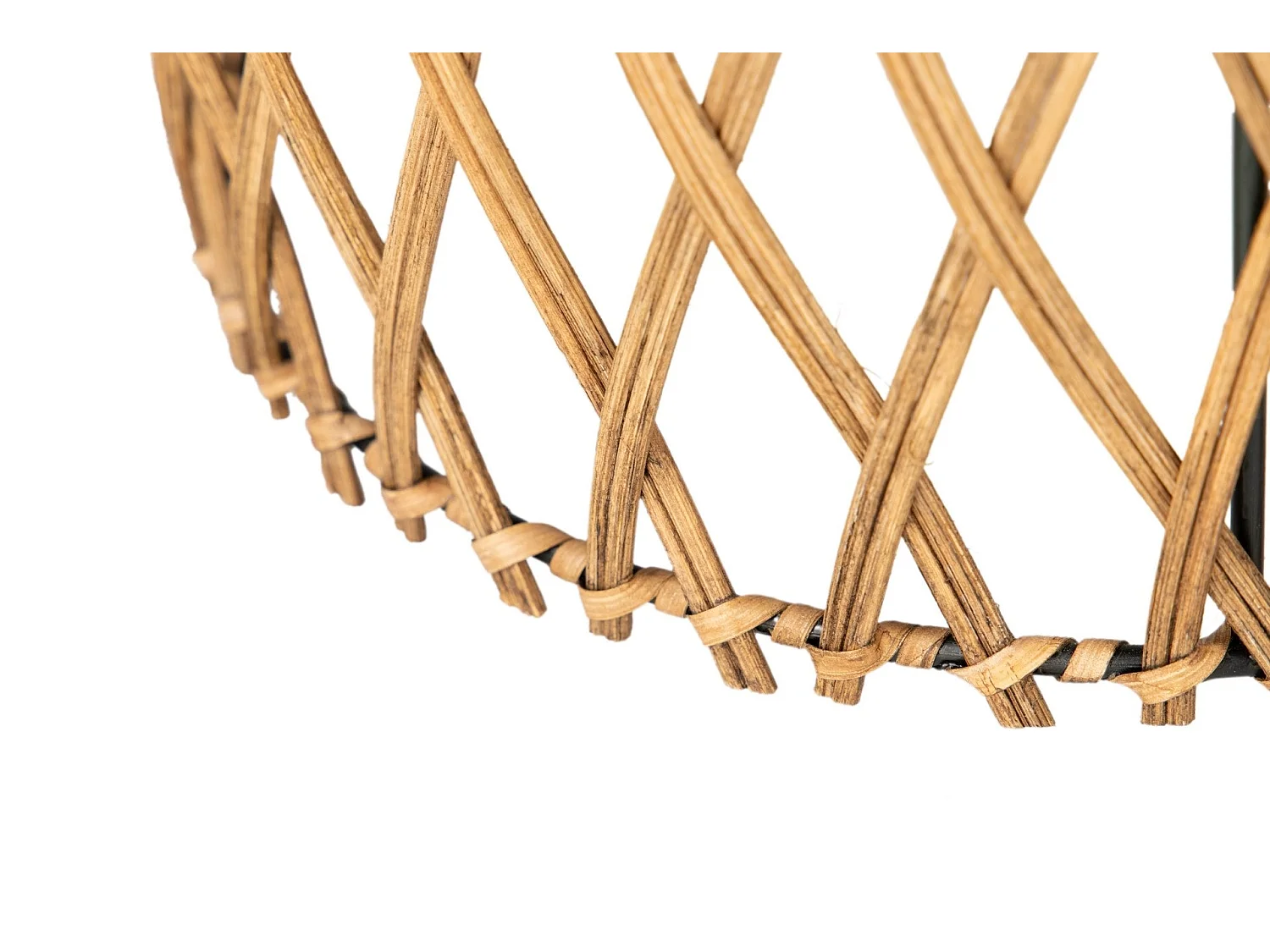 Farol Bambu-metal Natural 25x25x34 Cm