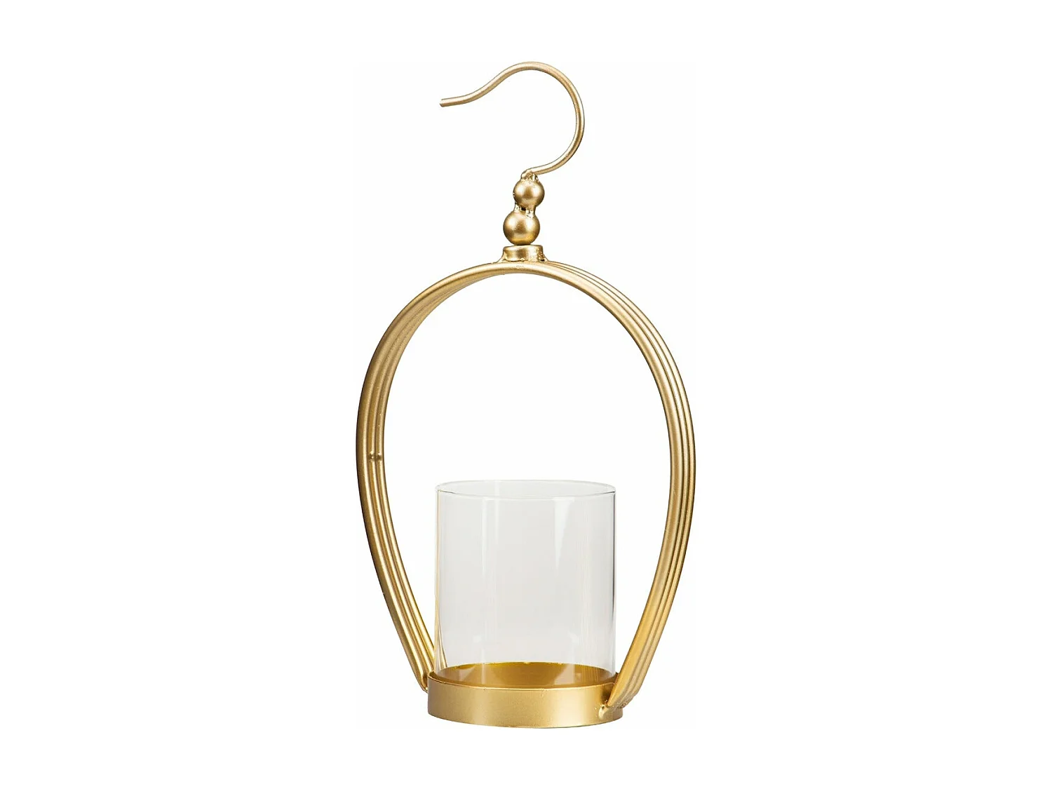 Candelabro Metal Dorado 19,5x10,5x35 Cm