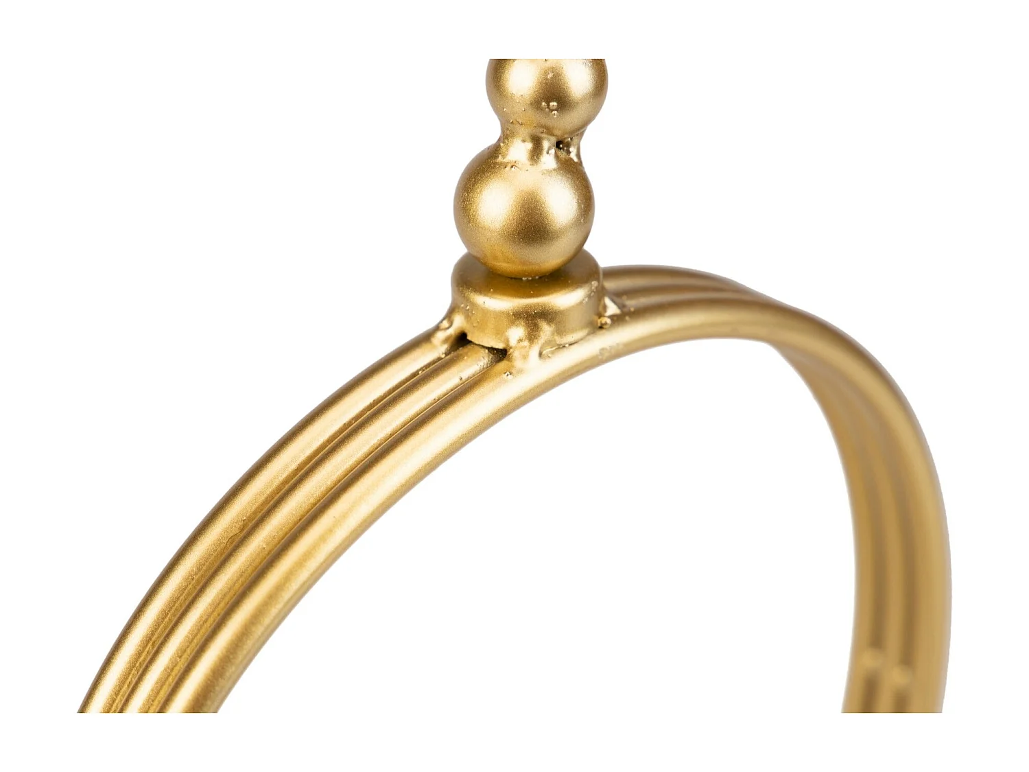 Candelabro Metal Dorado 19,5x10,5x35 Cm