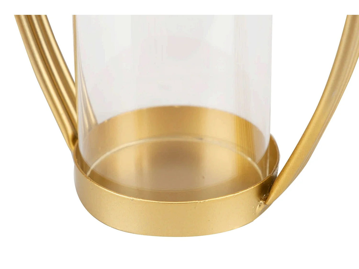 Candelabro Metal Dorado 19,5x10,5x35 Cm