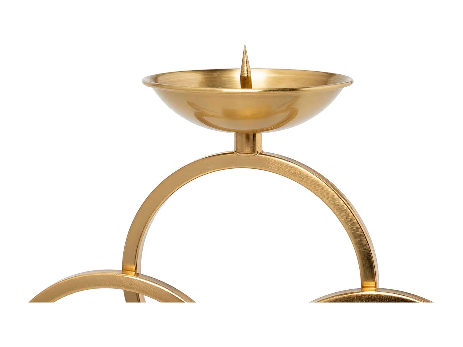 Portavelas Metal Dorado 24x24x36 Cm