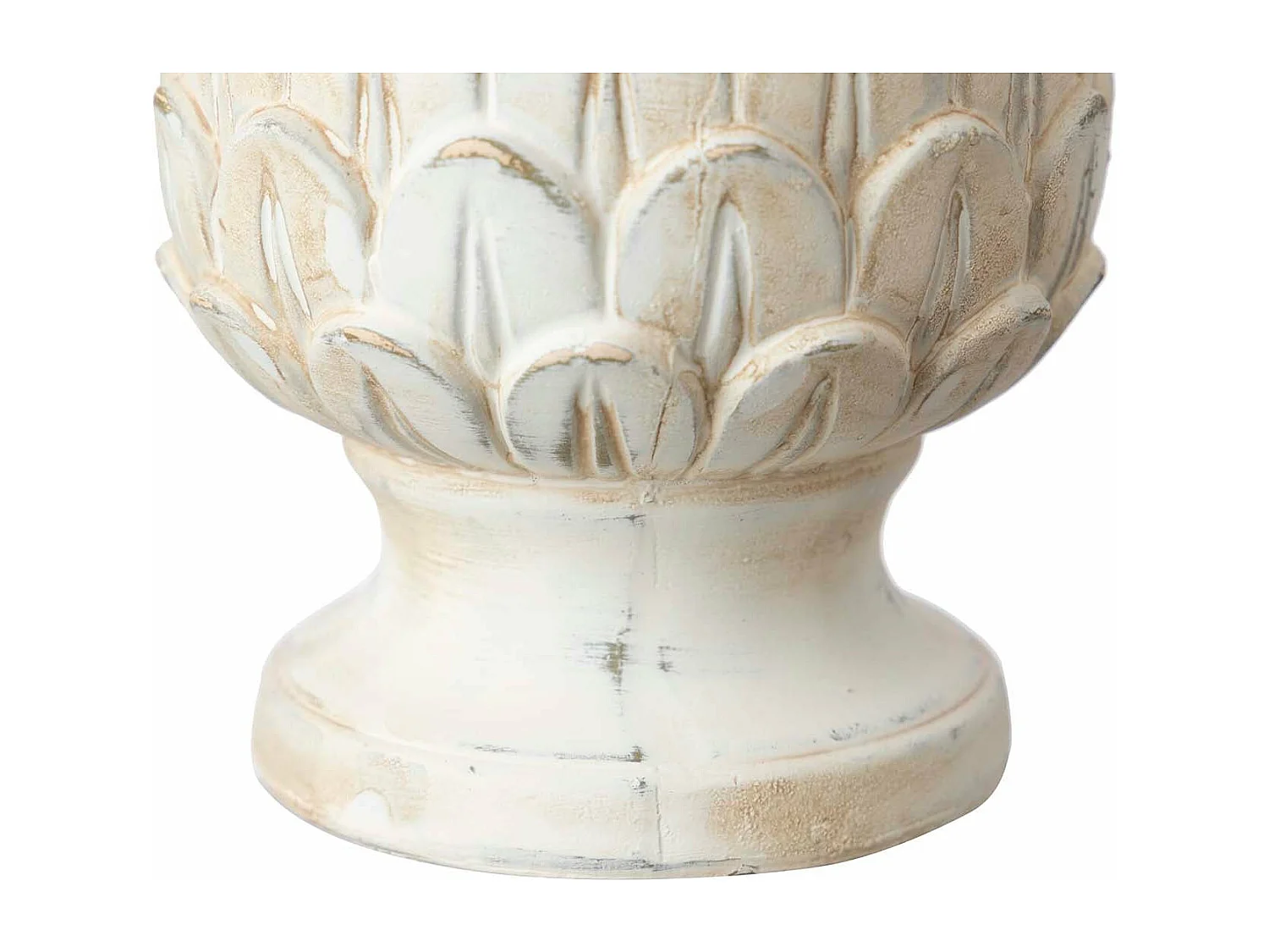 Portavelas Ceramica Cristal Beige 12x12x24 Cm