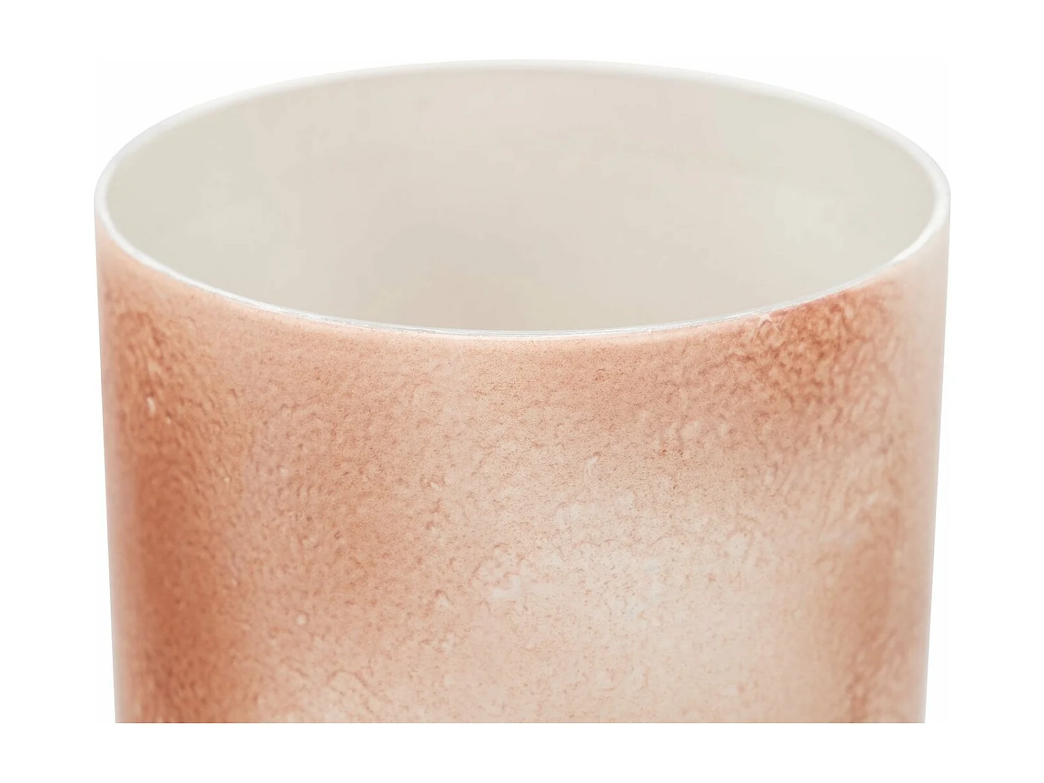 Portavelas Cristal Aluminio Rosa Nickel16x16x42cm