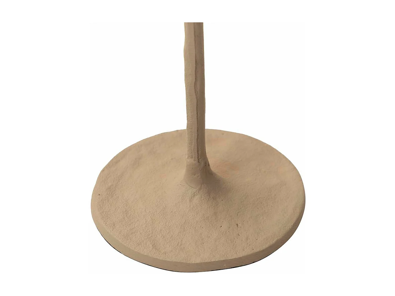Candelabro Aluminio Beige 14x14x41 Cm