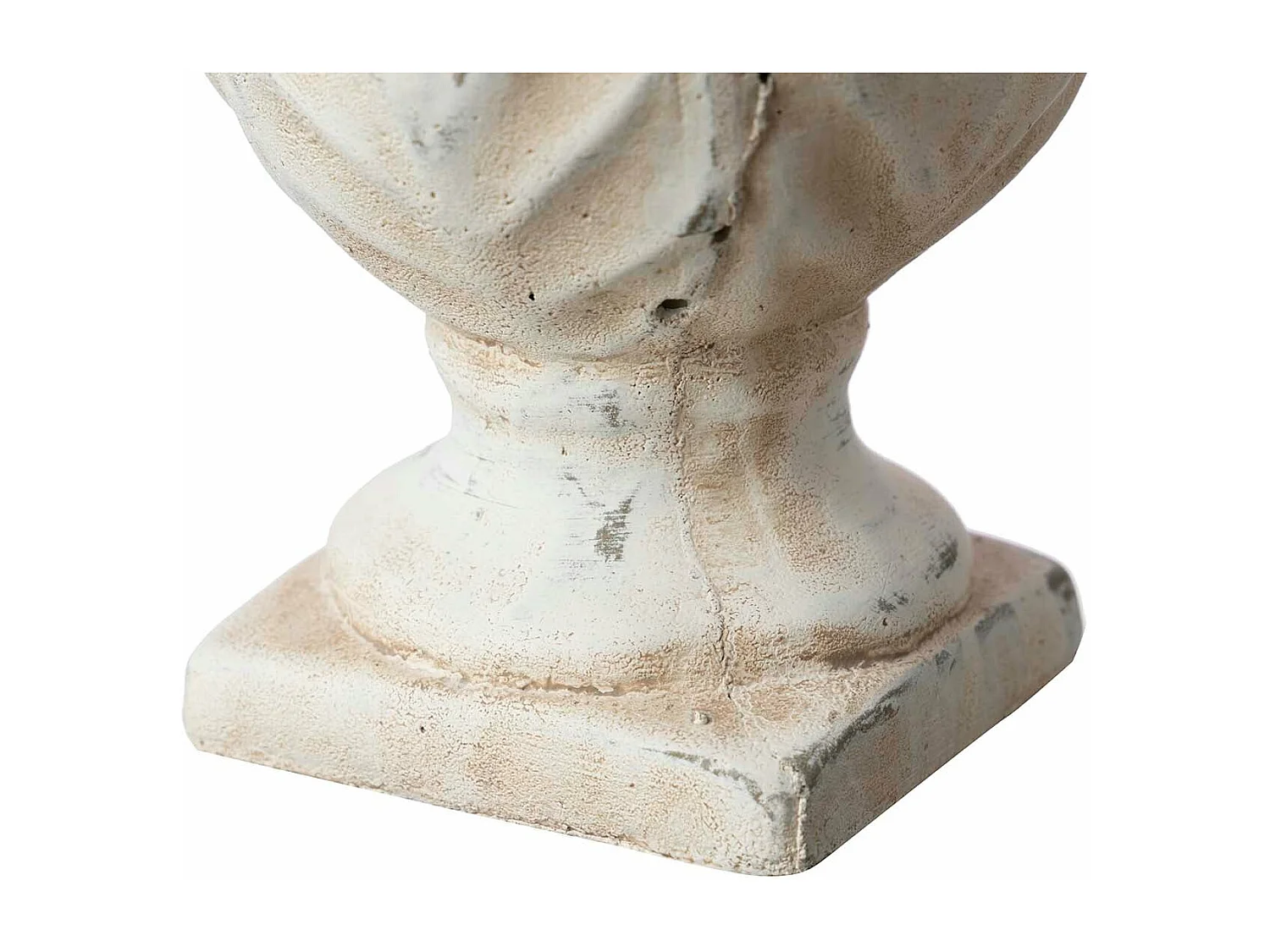 Portavelas Cemento Cristal Beige 16x16x26 Cm