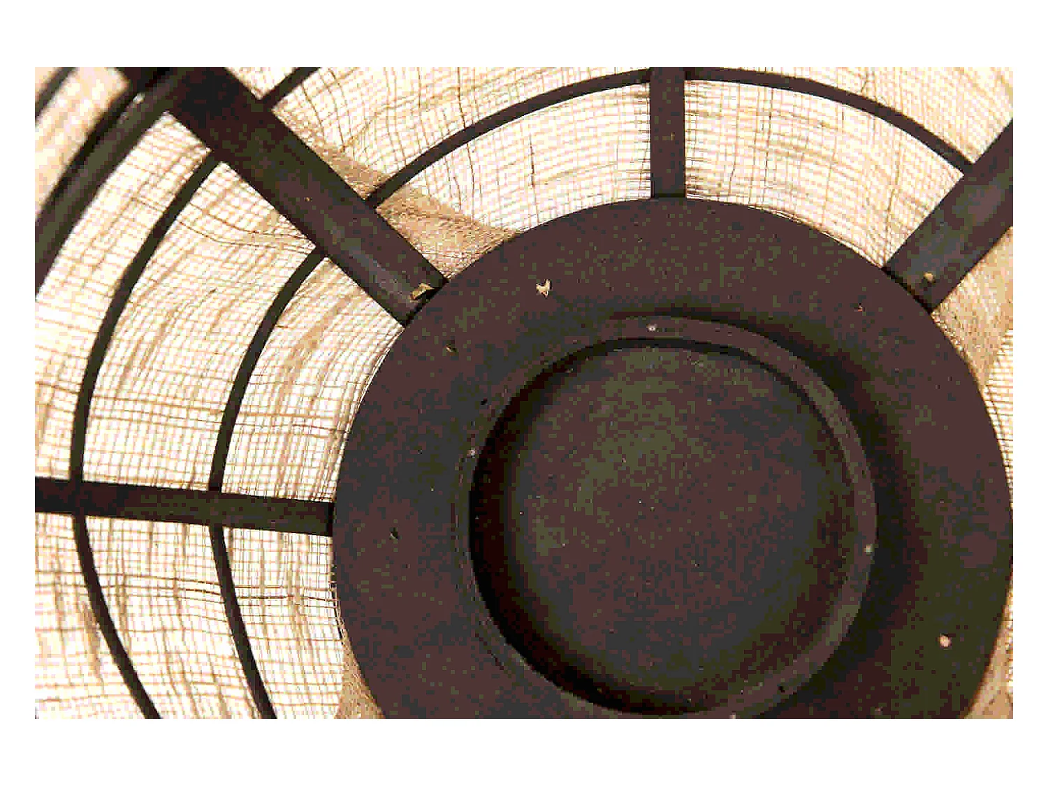 Farol Bambu-lino Natural-negro 33x33x39,5 Cm