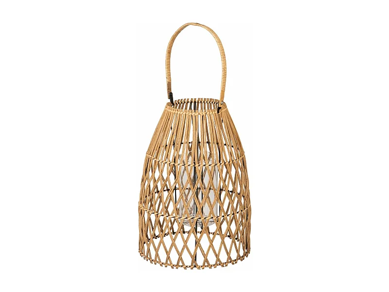 Farol Bambu-metal Natural 29x29x42 Cm