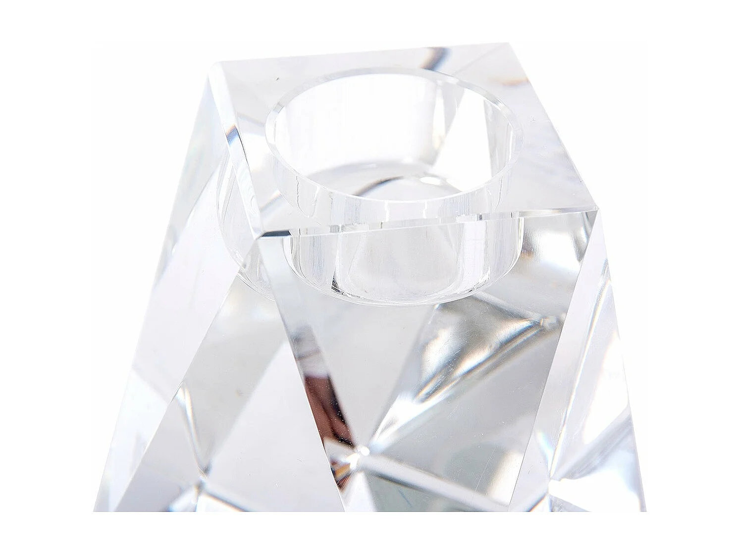 Portavelas Cristal 8x8x10 Cm