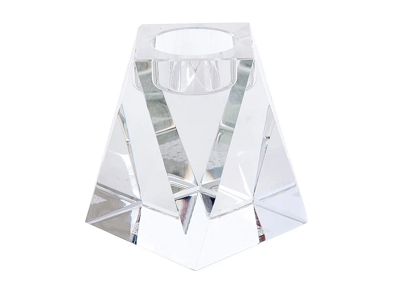 Portavelas Cristal 8x8x10 Cm