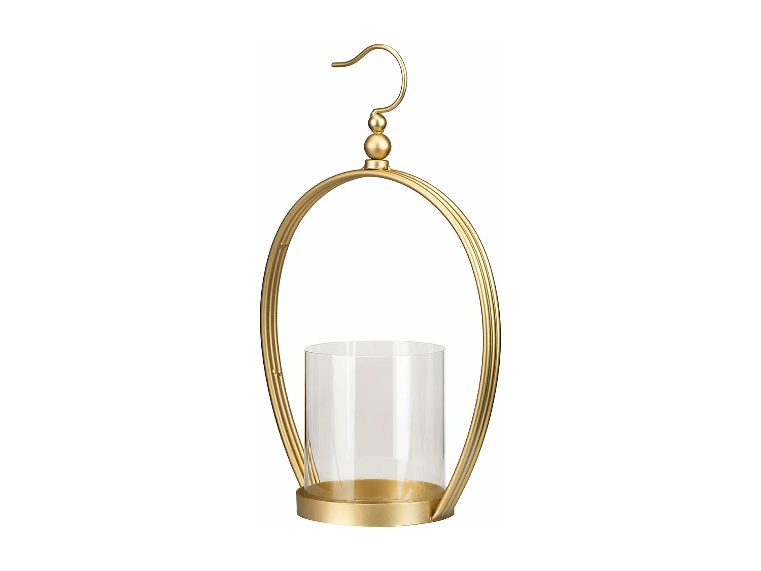 Candelabro Metal Dorado 27x14x42 Cm