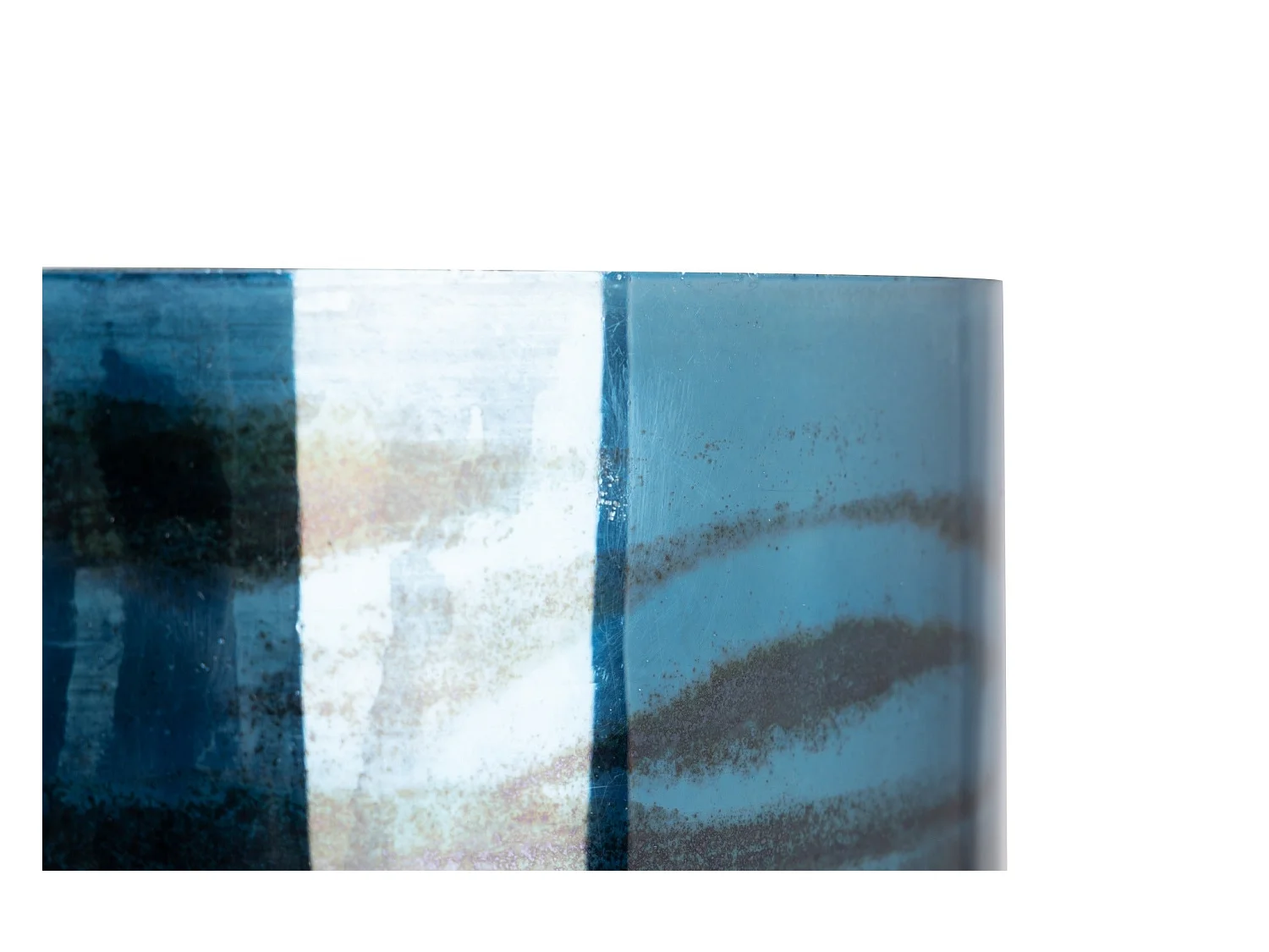 Portavelas  Cristal / Aluminio Nickel 26x26x48 Cm