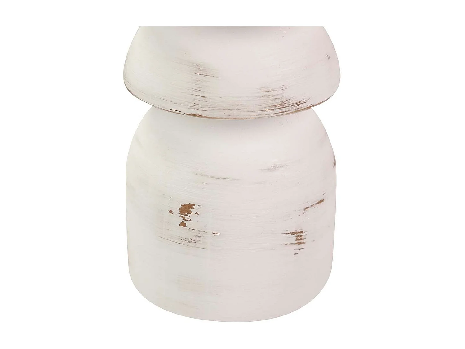 Portavelas Madera Blanco 11x11x50 Cm