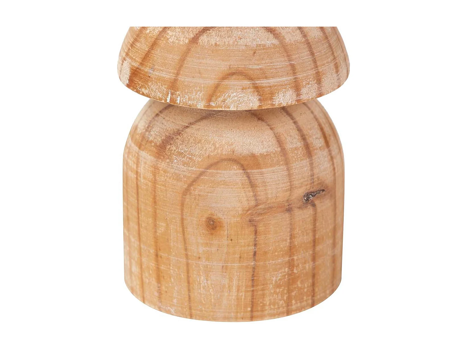 Portavelas Madera Marron 11x11x41 Cm