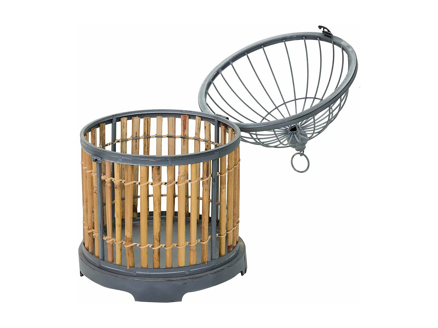 Set 3 Jaulas Metal 38x38x62 30x30x49 22x22x36 Cm