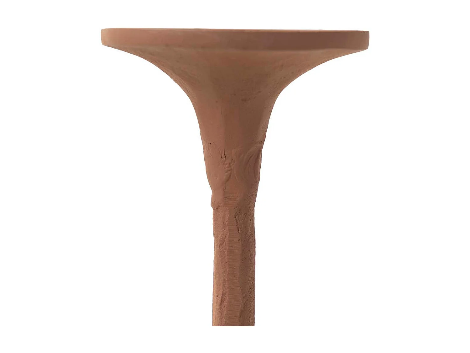 Candelabro Aluminio Naranja 14x14x30 Cm