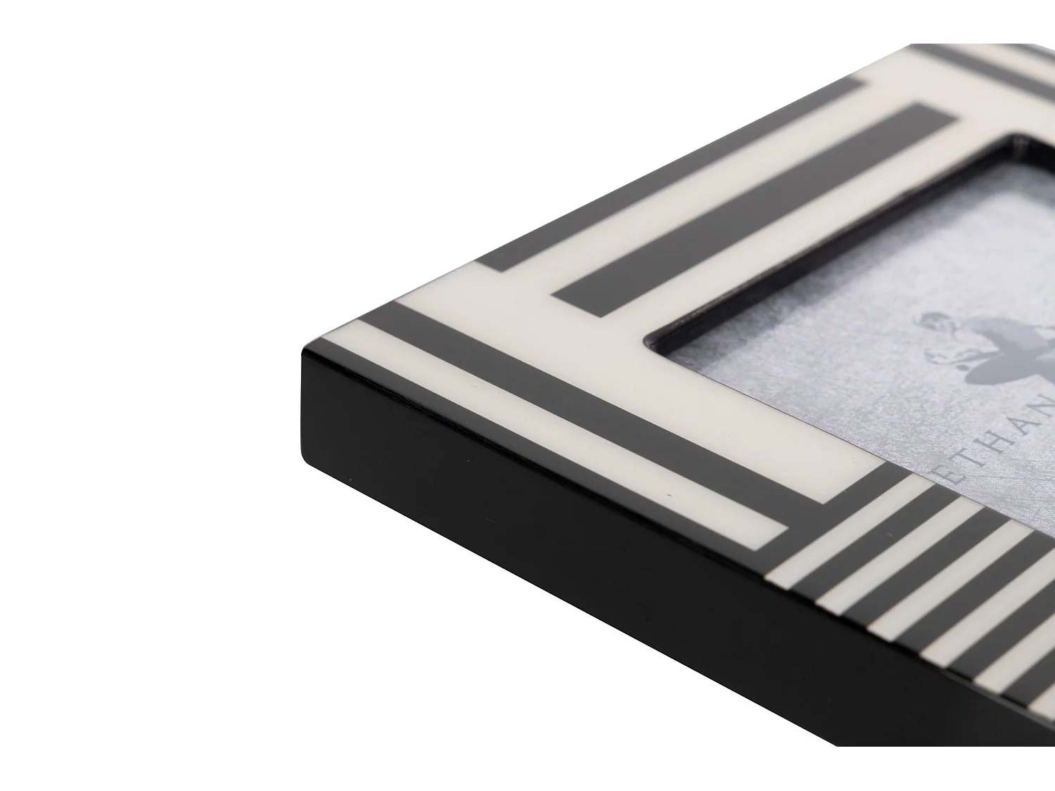 Portafotos Mdf Negro Blanco 10x15 Cm