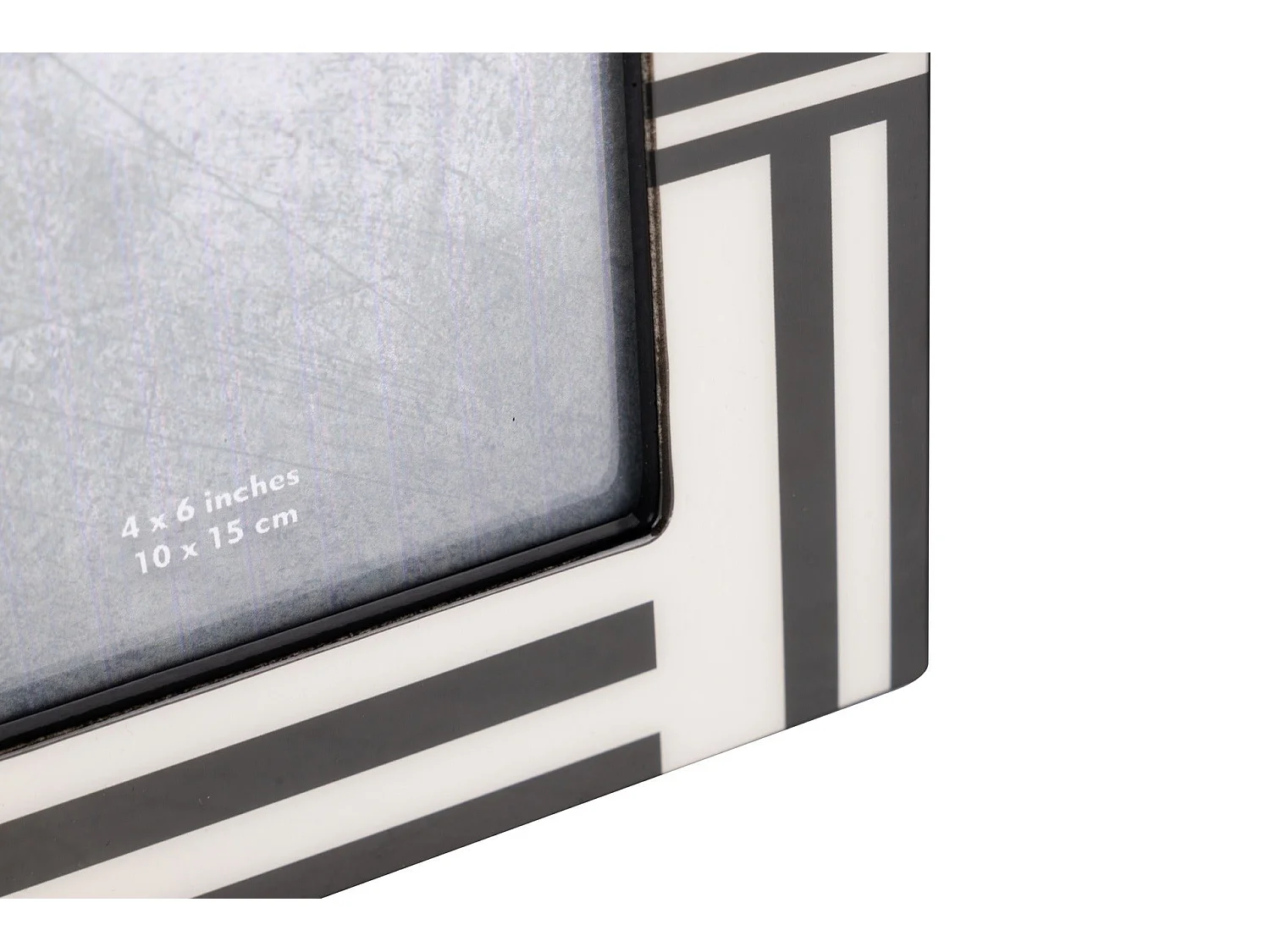 Portafotos Mdf Negro Blanco 10x15 Cm