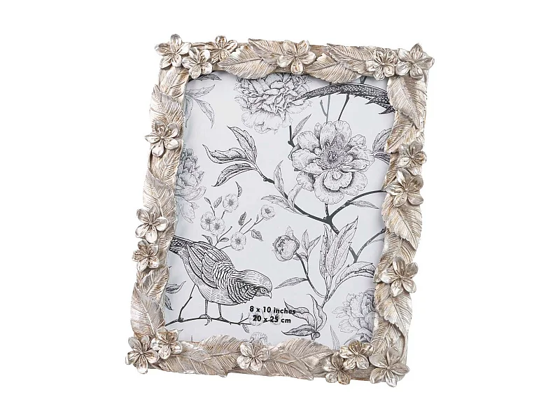 Portafotos Resina Plateado 20x25 Cm