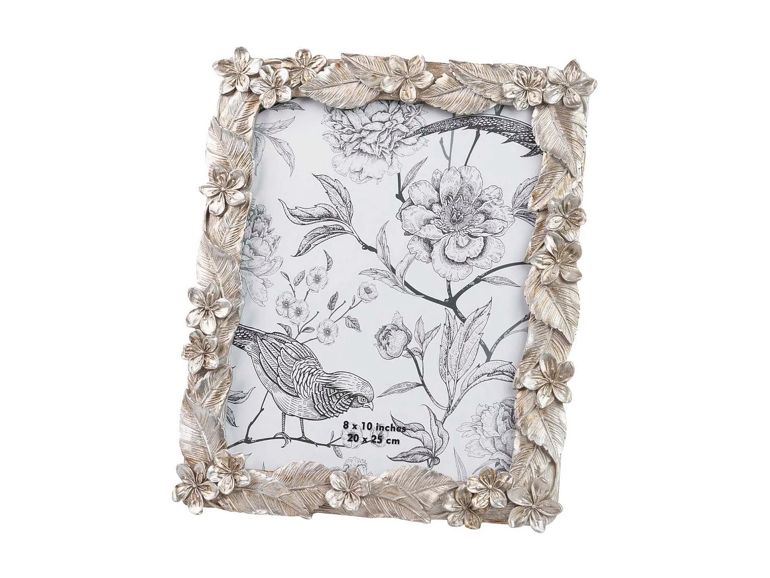 Portafotos Resina Plateado 20x25 Cm