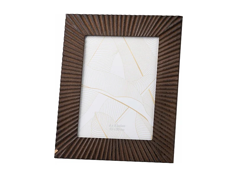 Portafotos Madera Tallada Natural 15x20 Cm