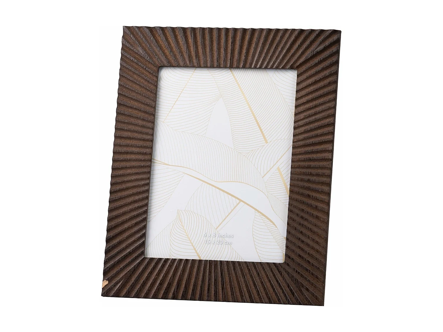 Portafotos Madera Tallada Natural 15x20 Cm